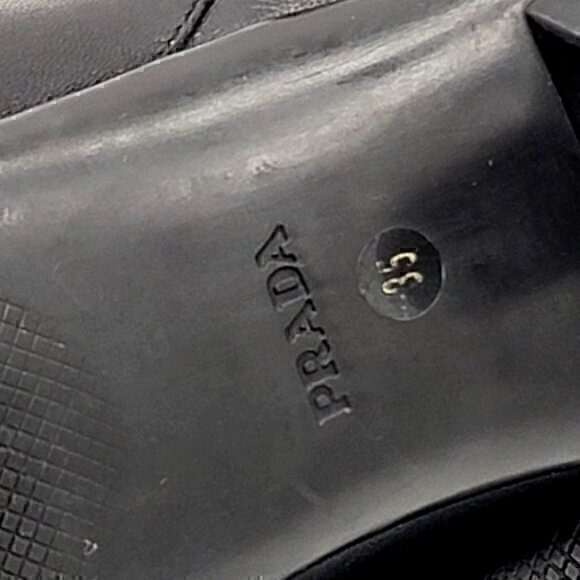 Prada Leather Boots Booties Black 5 - Picture 9 of 12